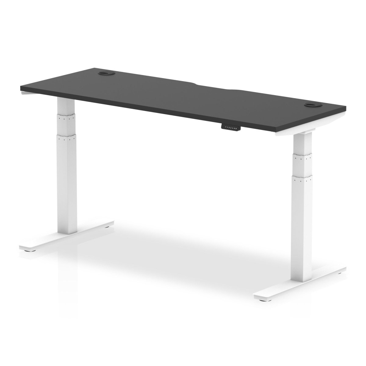 Office furniture air-black-series-slimline-height-adjustable-desk Dynamic  White 160 Wide