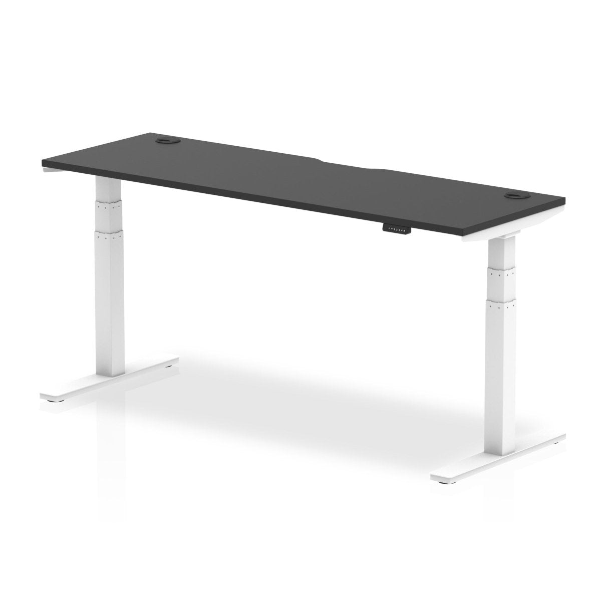 Office furniture air-black-series-slimline-height-adjustable-desk Dynamic  White 180 Wide