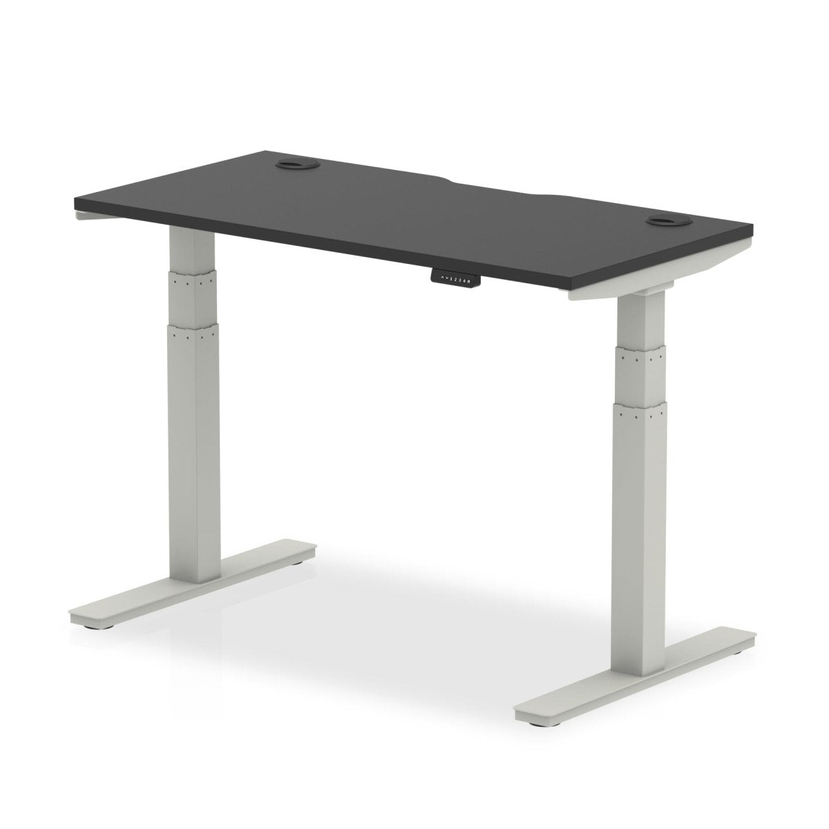 Office furniture air-black-series-slimline-height-adjustable-desk Dynamic  Silver 120 Wide