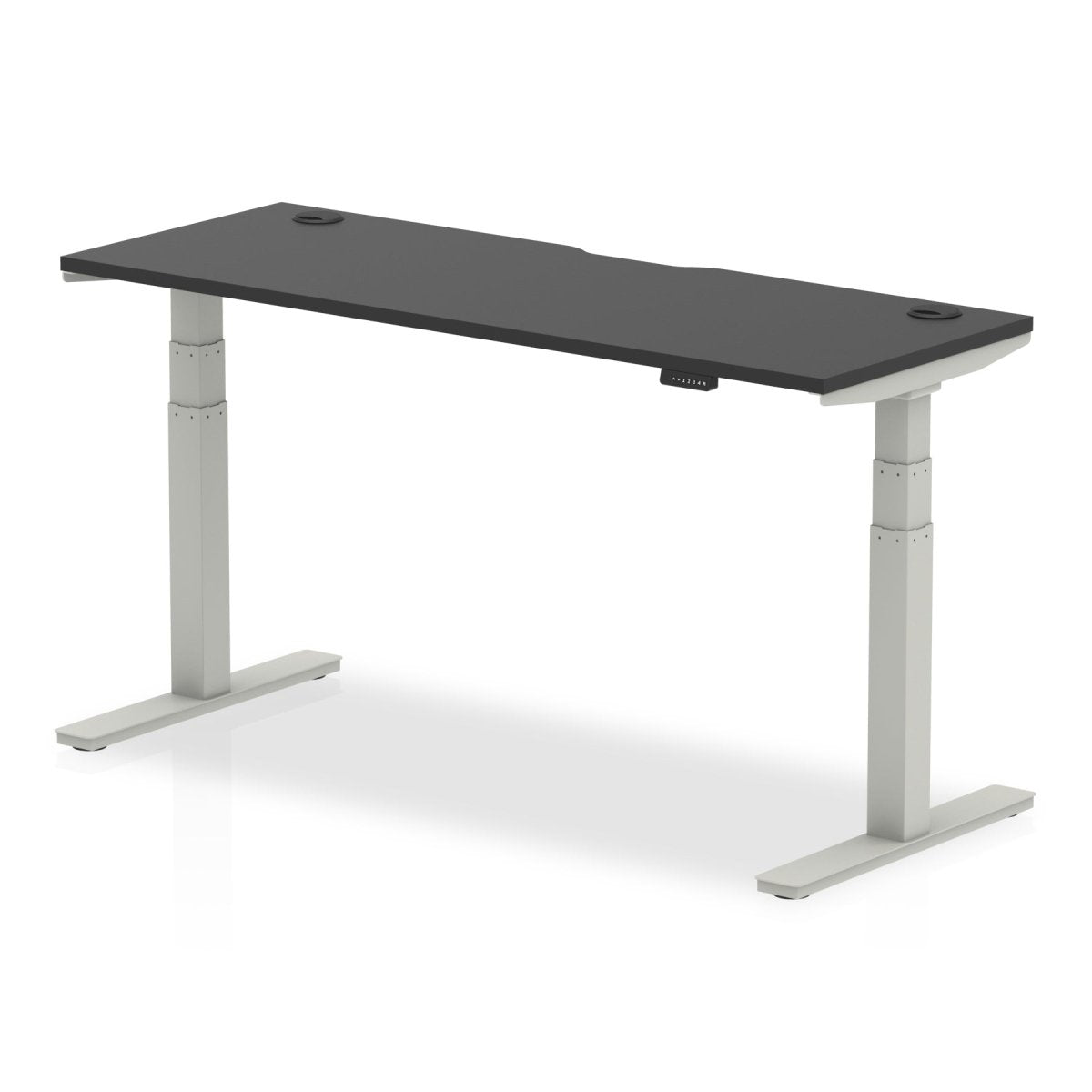 Office furniture air-black-series-slimline-height-adjustable-desk Dynamic  Silver 160 Wide