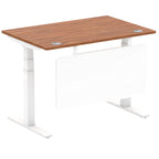 Office furniture air-height-adjustable-desk-with-steel-modesty-panel Dynamic  140 Colour Grey Oak 