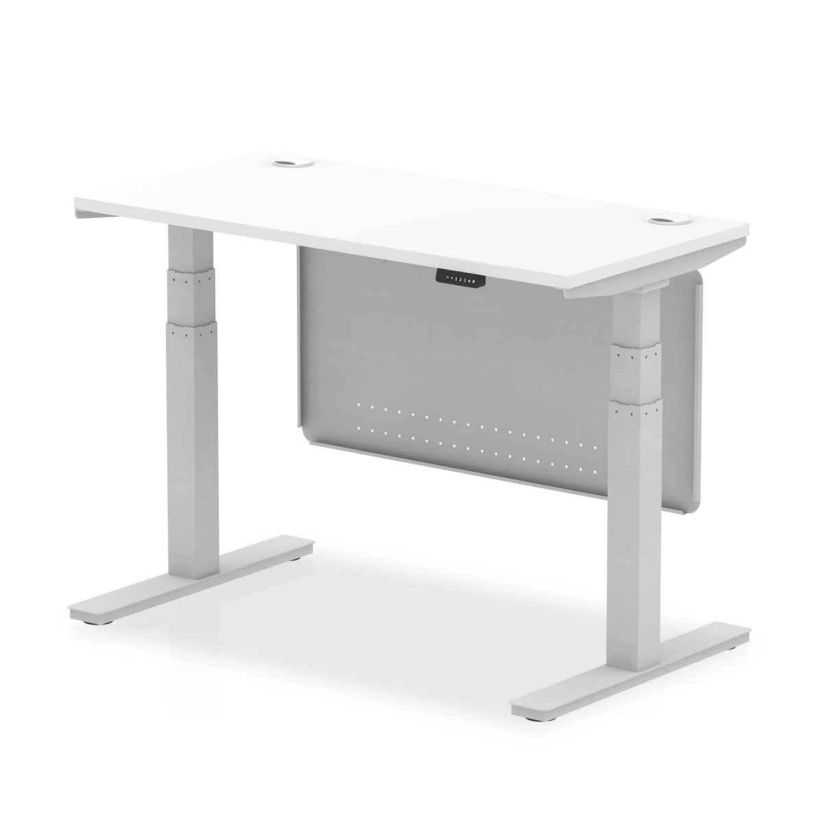 air-slimline-height-adjustable-desk-with-cable-ports-with-steel-modesty-panel Dynamic  120 Colour Beech 