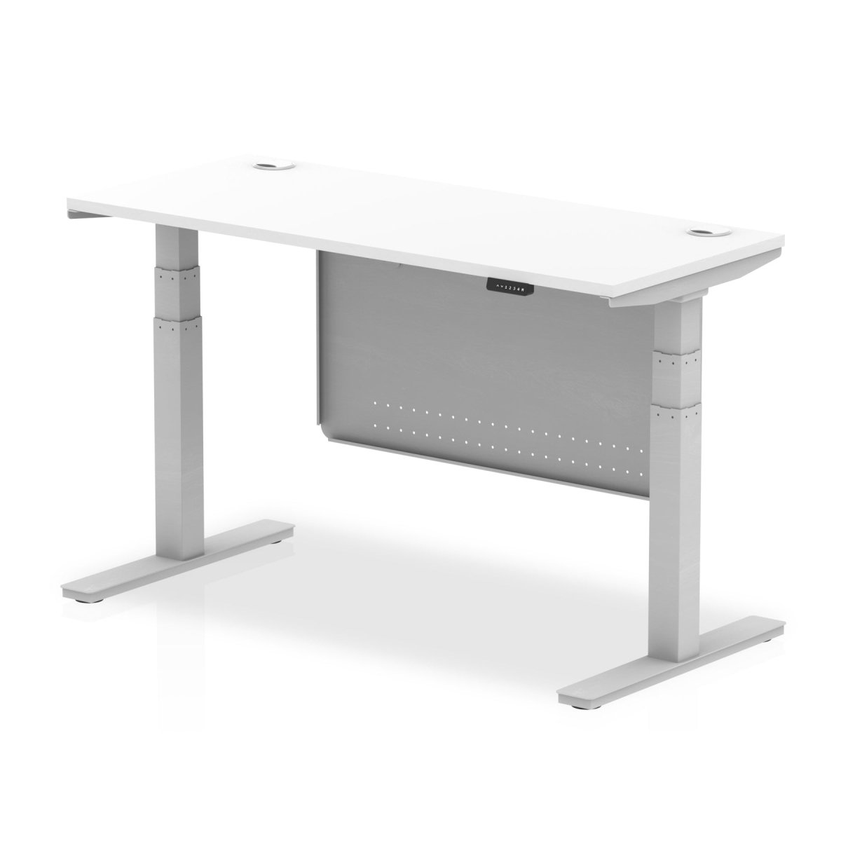 air-slimline-height-adjustable-desk-with-cable-ports-with-steel-modesty-panel Dynamic  140 Colour Beech 