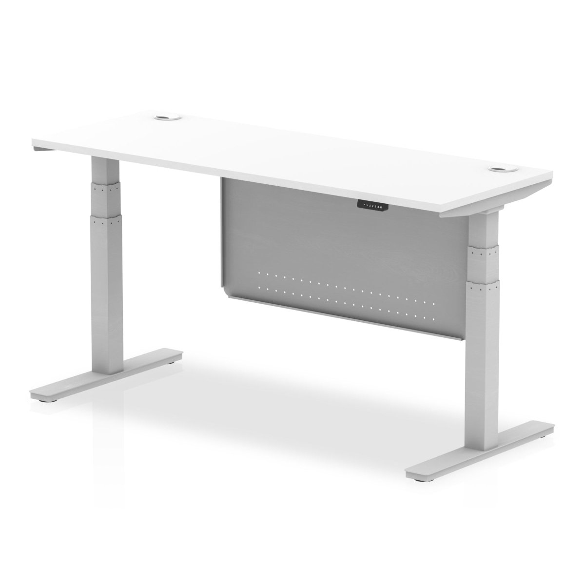 air-slimline-height-adjustable-desk-with-cable-ports-with-steel-modesty-panel Dynamic  160 Colour Beech 