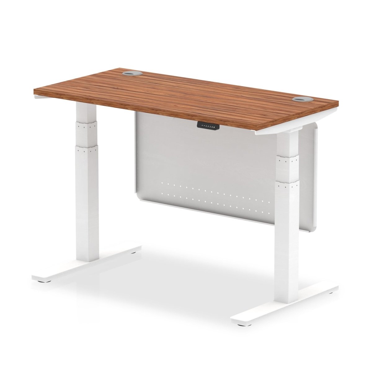 air-slimline-height-adjustable-desk-with-cable-ports-with-steel-modesty-panel Dynamic  120 Colour Grey Oak 
