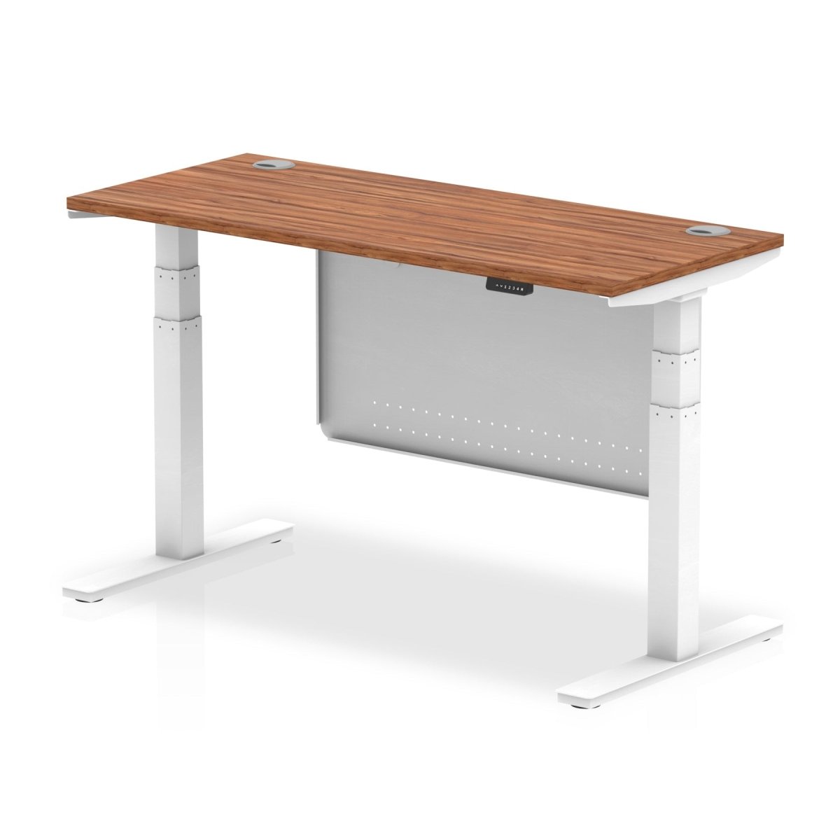 air-slimline-height-adjustable-desk-with-cable-ports-with-steel-modesty-panel Dynamic  140 Colour Grey Oak 