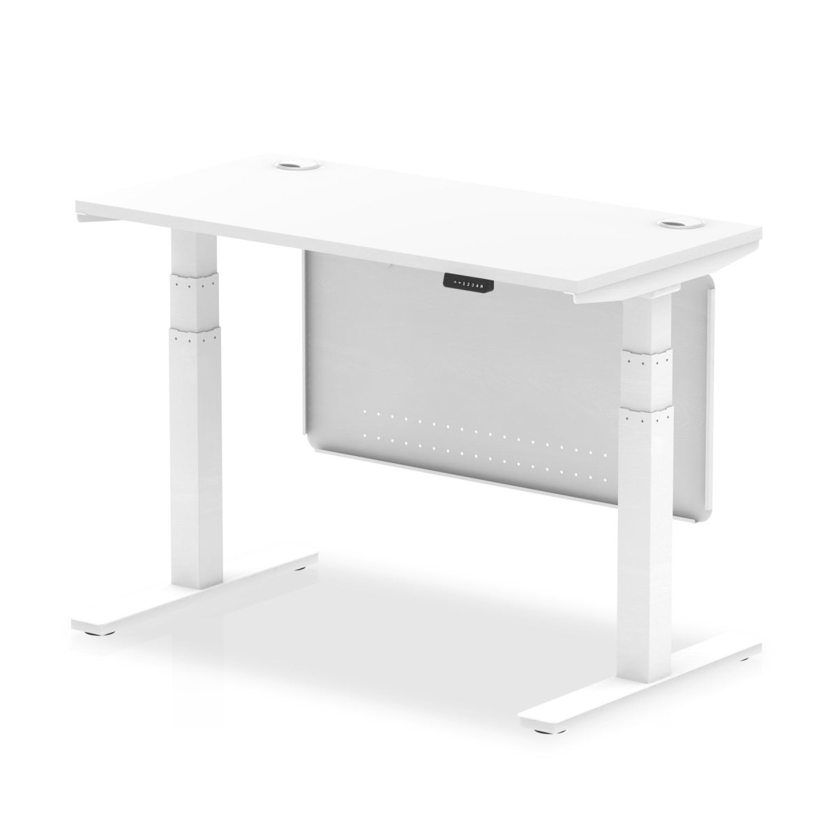 air-slimline-height-adjustable-desk-with-cable-ports-with-steel-modesty-panel Dynamic  120 Colour Grey Oak 