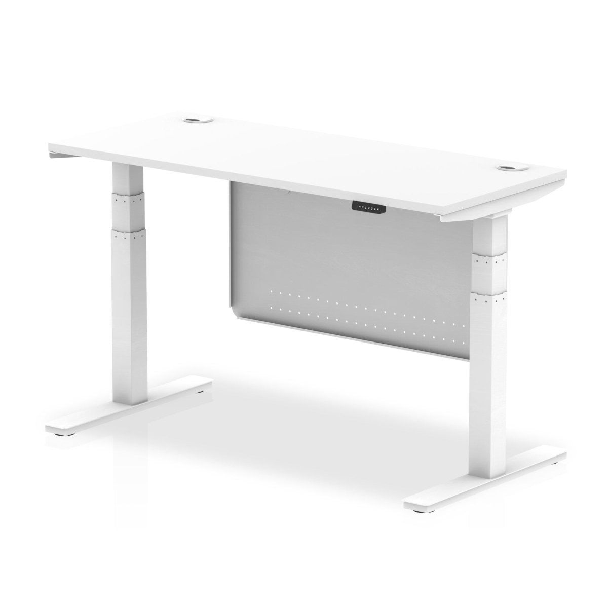 air-slimline-height-adjustable-desk-with-cable-ports-with-steel-modesty-panel Dynamic  140 Colour Grey Oak 