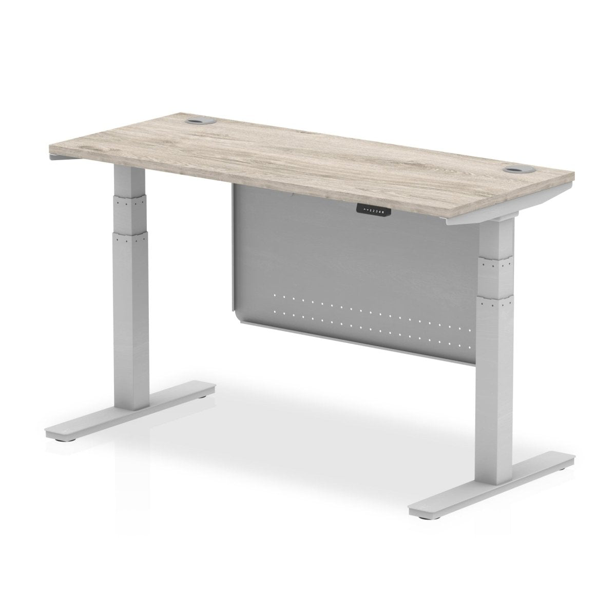 air-slimline-height-adjustable-desk-with-cable-ports-with-steel-modesty-panel Dynamic  140 Colour Walnut 