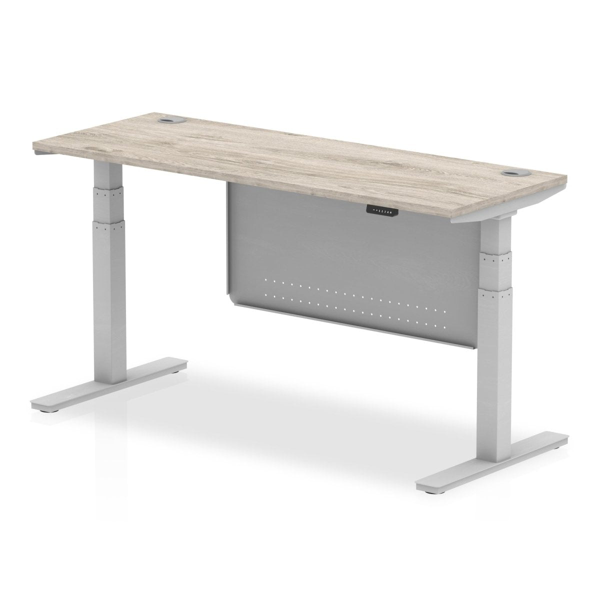 air-slimline-height-adjustable-desk-with-cable-ports-with-steel-modesty-panel Dynamic  160 Colour Walnut 