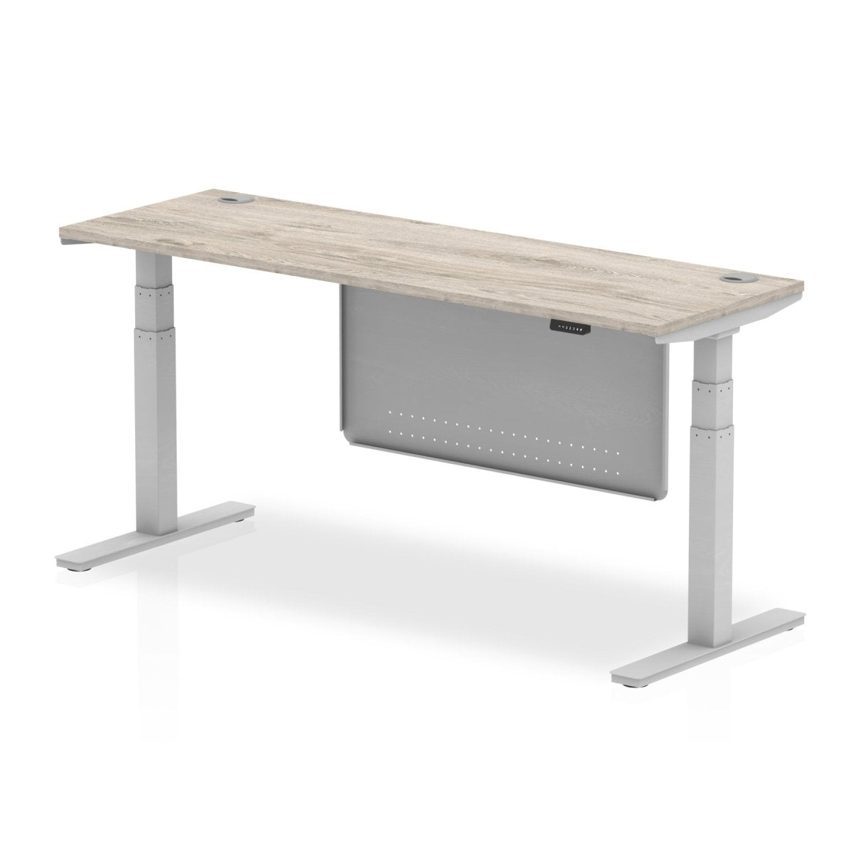 air-slimline-height-adjustable-desk-with-cable-ports-with-steel-modesty-panel Dynamic  180 Colour Walnut 