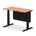 air-slimline-height-adjustable-desk-with-cable-ports-with-steel-modesty-panel Dynamic  120 Colour Beech 