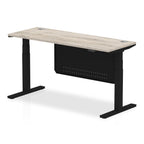 air-slimline-height-adjustable-desk-with-cable-ports-with-steel-modesty-panel Dynamic  160 Colour Walnut 