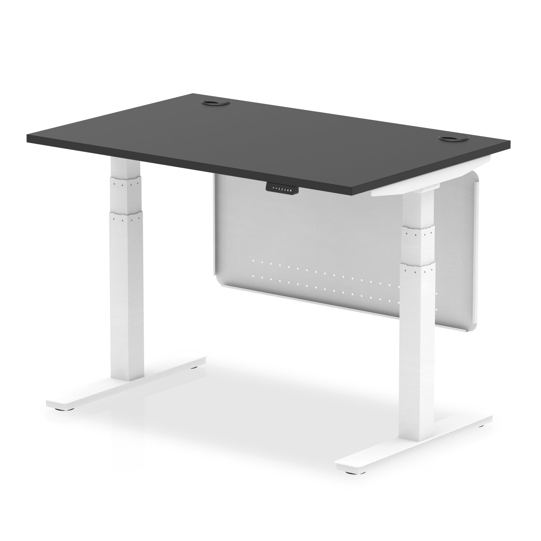 air-height-adjustable-black-series-desk-with-cable-ports-with-steel-modesty-panel Dynamic  120 Colour Black 