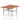 Air Back-to-Back Height Adjustable Bench Desk - 2 Person dynamic  Desk Top  Walnut Width 120cm