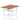 Air Back-to-Back Height Adjustable Bench Desk - 2 Person dynamic  Desk Top  Walnut Width 120cm