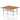 Air Back-to-Back Height Adjustable Bench Desk - 2 Person dynamic  Desk Top  Walnut Width 180cm