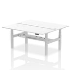Air Back-to-Back Height Adjustable Bench Desk - 2 Person dynamic  Desk Top  White Width 180cm