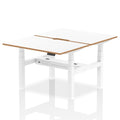Height adjustable Desk Oslo White Sit Stand by Dynamics 1200mm 4 Person