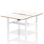 Height adjustable Desk Oslo White Sit Stand by Dynamics 1200mm 4 Person