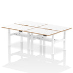 Air Back-to-Back Height Adjustable Bench Desk - Oslo dynamic  1200mm 6 Person