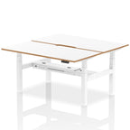 Air Back-to-Back Height Adjustable Bench Desk - Oslo dynamic  1600mm 4 Person