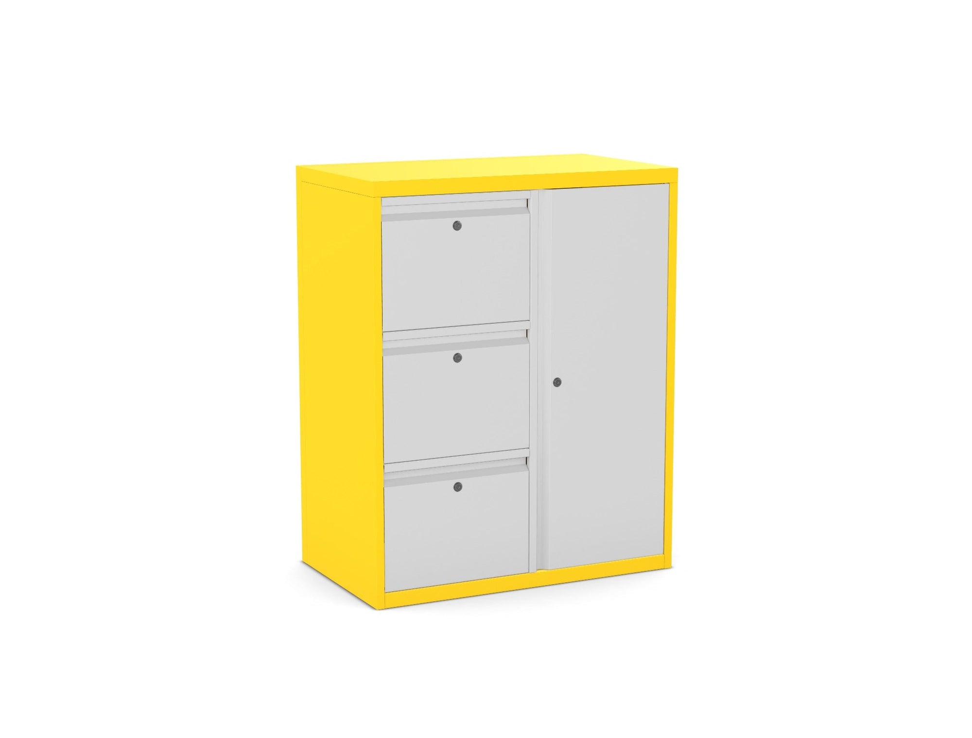 Office Lodge Cupboard and 3 or 4 Drawers Silverline Freedom  HDCUPDS33 4 Office Furniture and Home Remote Working