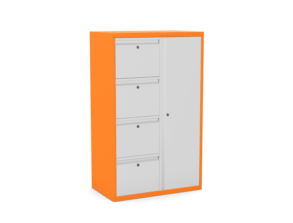 Office Lodge Cupboard and 3 or 4 Drawers Silverline Freedom  HDCUPDS34 5 Office Furniture and Home Remote Working
