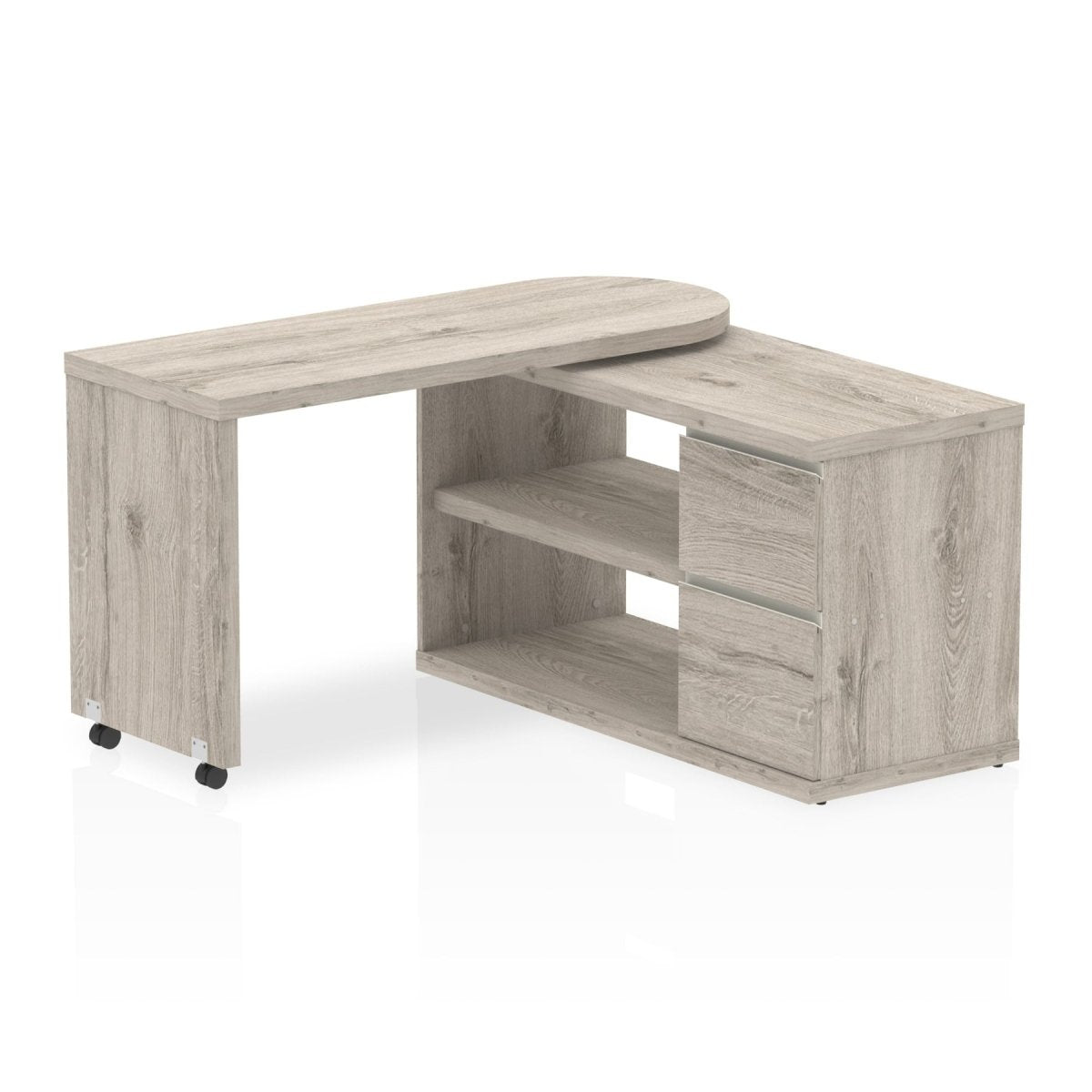 Home Office Desk Fleur Smart Storage Desk by Dynamic Grey Oak 0  Wide  Wide