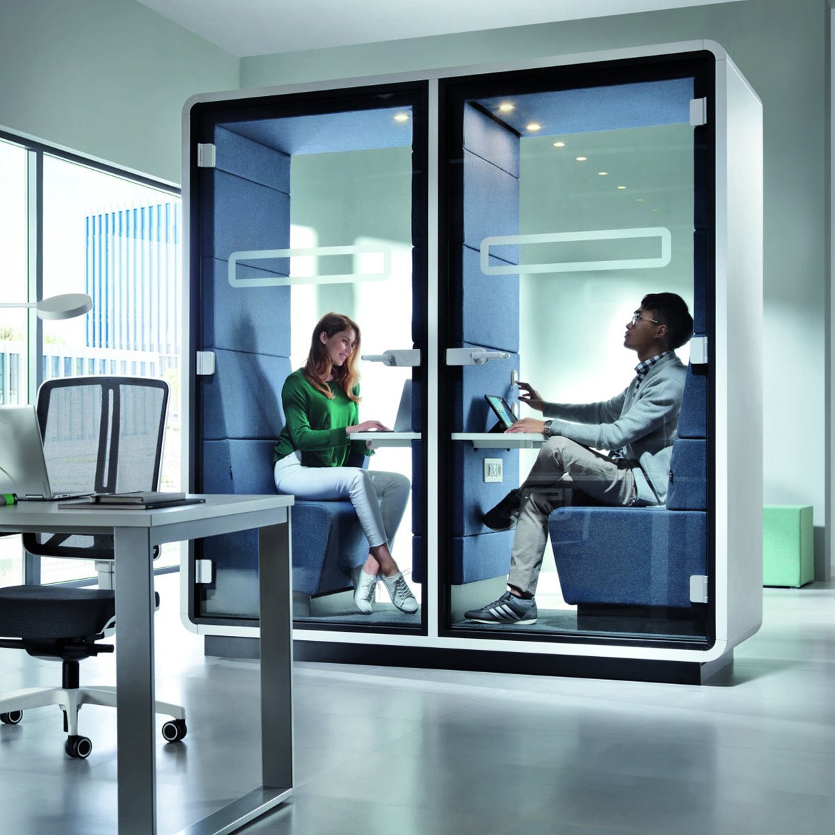 Office Meeting Space  Hush Twin Meet Acoustic POD Room Configure yours in 360°