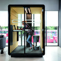 Office Meeting Space  Hush Sit Stand Acoustic POD Room  Configure yours in 360°