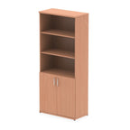 Office Cupboard in wood Impulse Open Shelves by Dynamic Beech 200 High