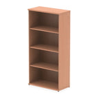 Office Bookcase Wooden  By Dynamic Impulse Range  Height  160cm  Beech