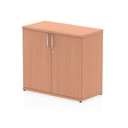 Office Locking Wooden Cupboard  By Dynamic Impulse Range  Height  Low  Beech