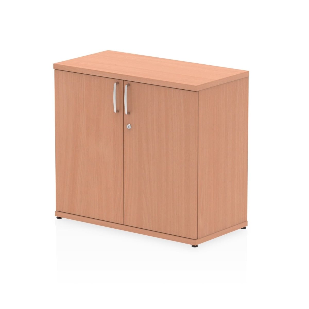 Office Locking Wooden Cupboard  By Dynamic Impulse Range  Height  Low  Beech