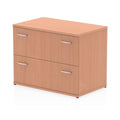 Side Filer 2 Drawer Impulse Wooden Locking Storage Cabinet Beech  Wide 