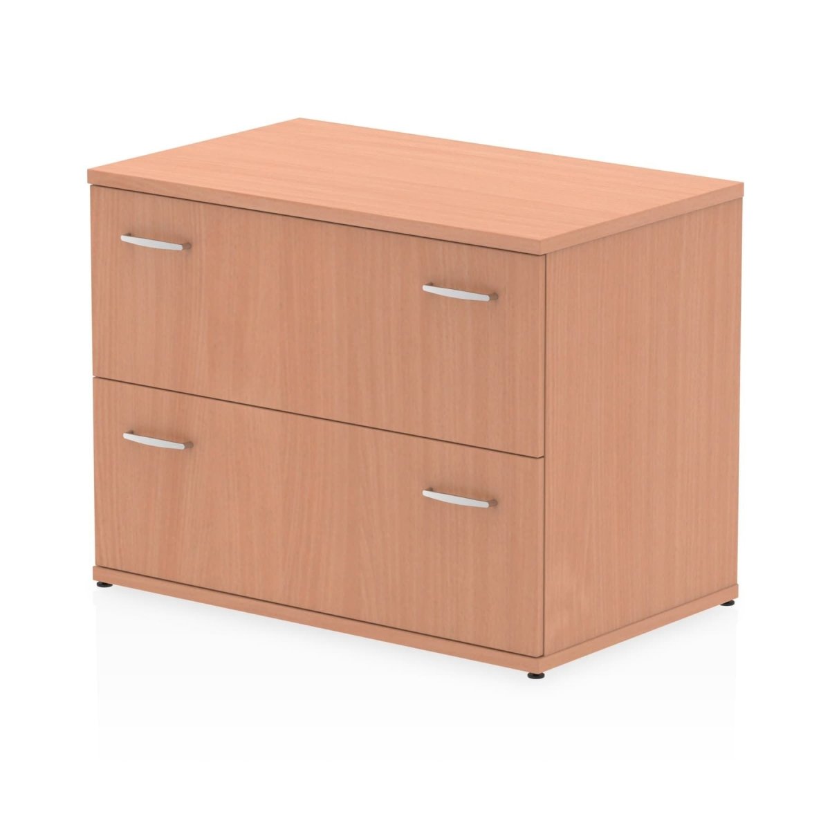 Side Filer 2 Drawer Impulse Wooden Locking Storage Cabinet Beech  Wide 