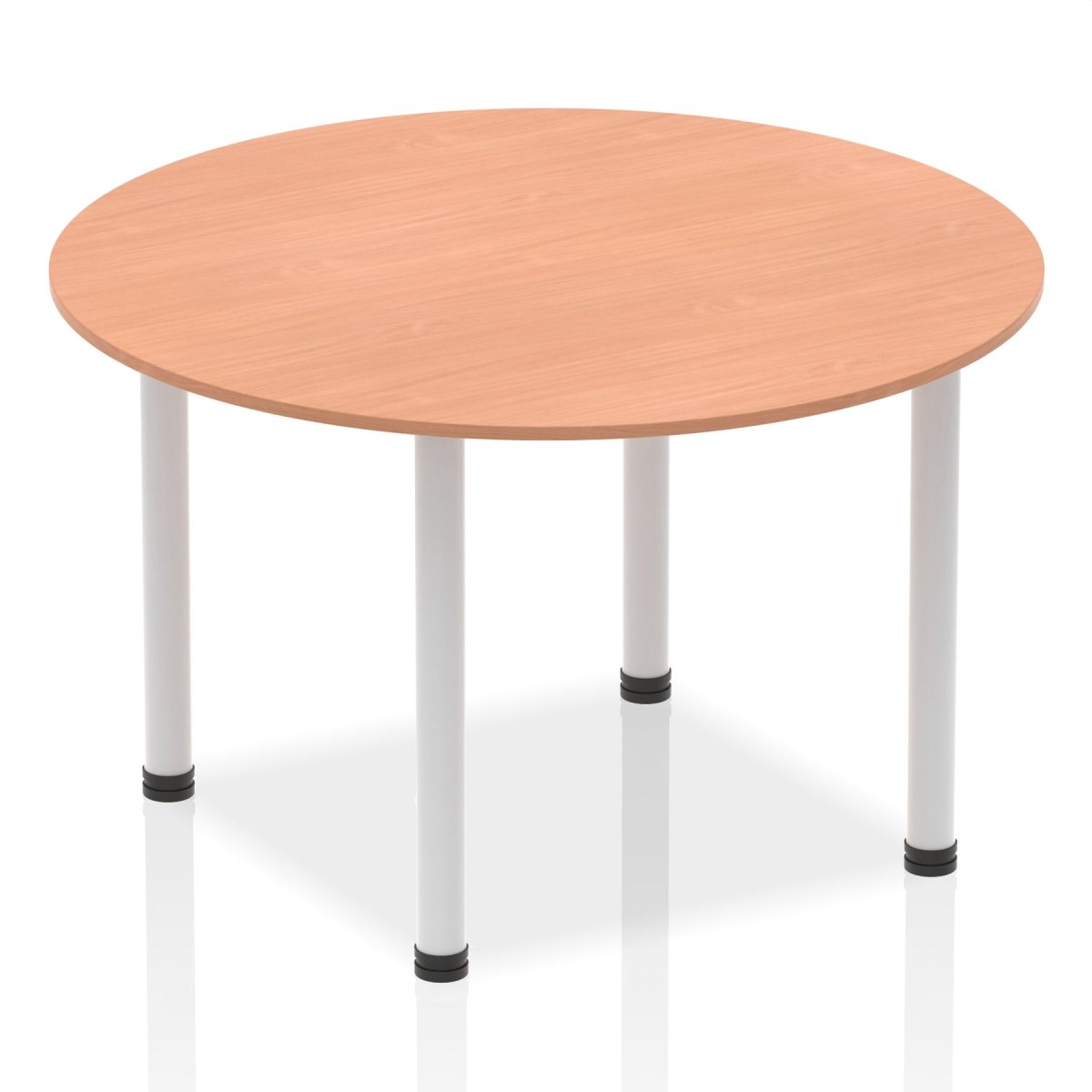 Office furniture impulse-round-table-with-post-leg Dynamic  Beech Desk Colour 120 Wide