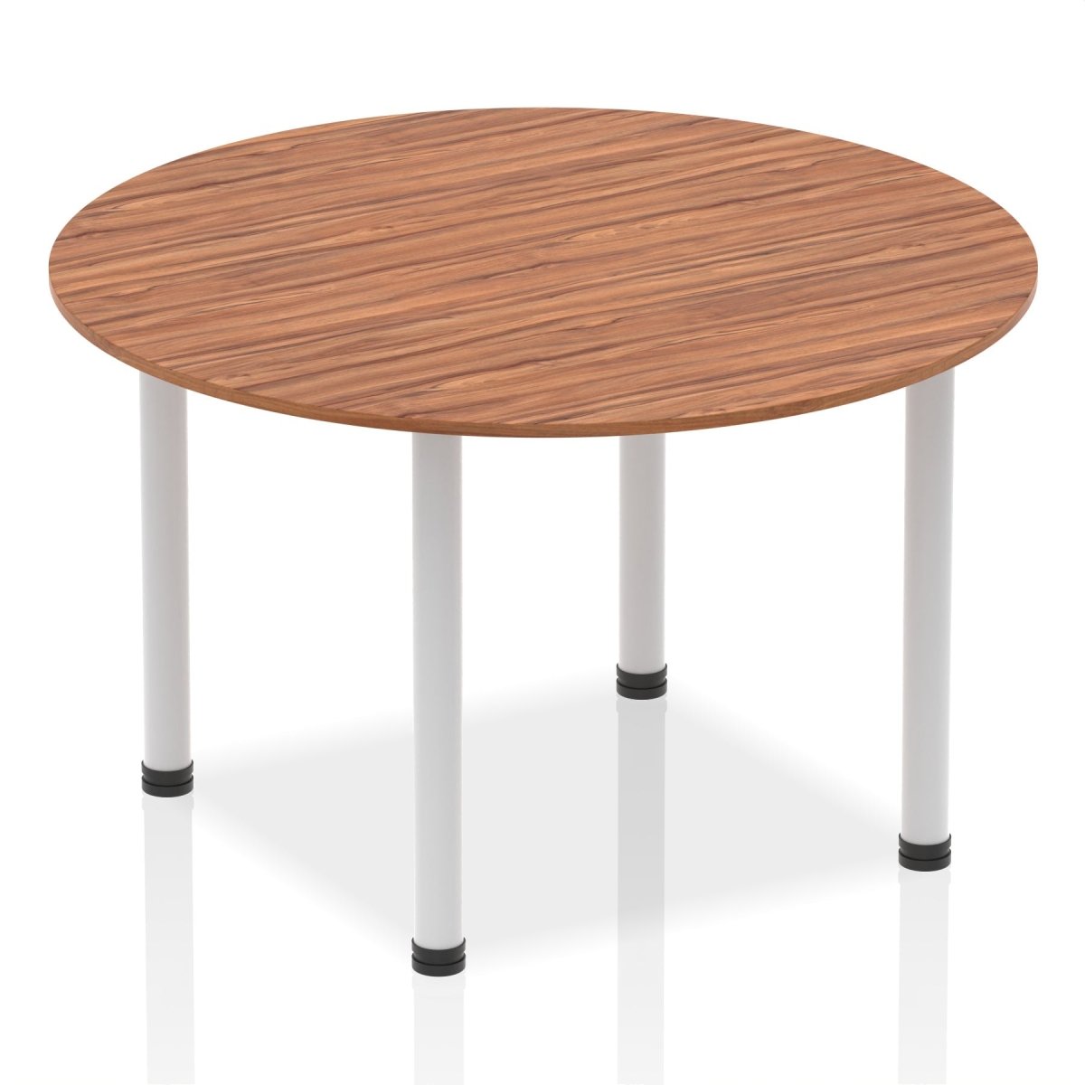 Office furniture impulse-round-table-with-post-leg Dynamic  White Desk Colour 120 Wide