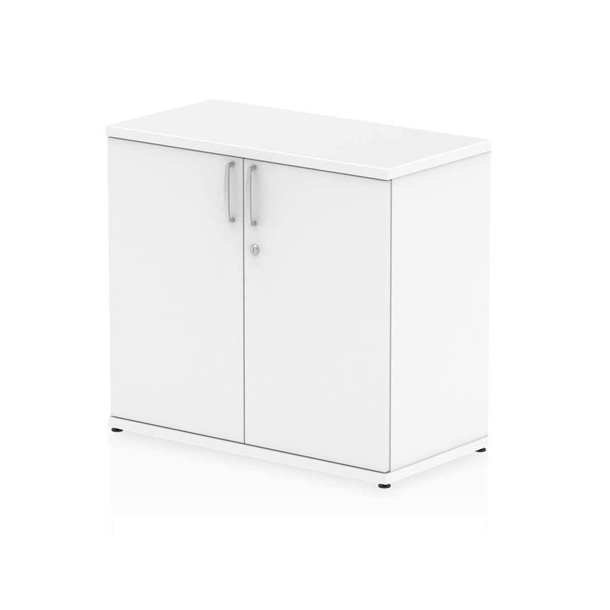 Office Locking Wooden Cupboard  By Dynamic Impulse Range  Height  Low  White