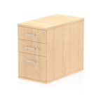 Office furniture impulse-desk-high-pedestal Dynamic  Grey Oak 80cm Wide 