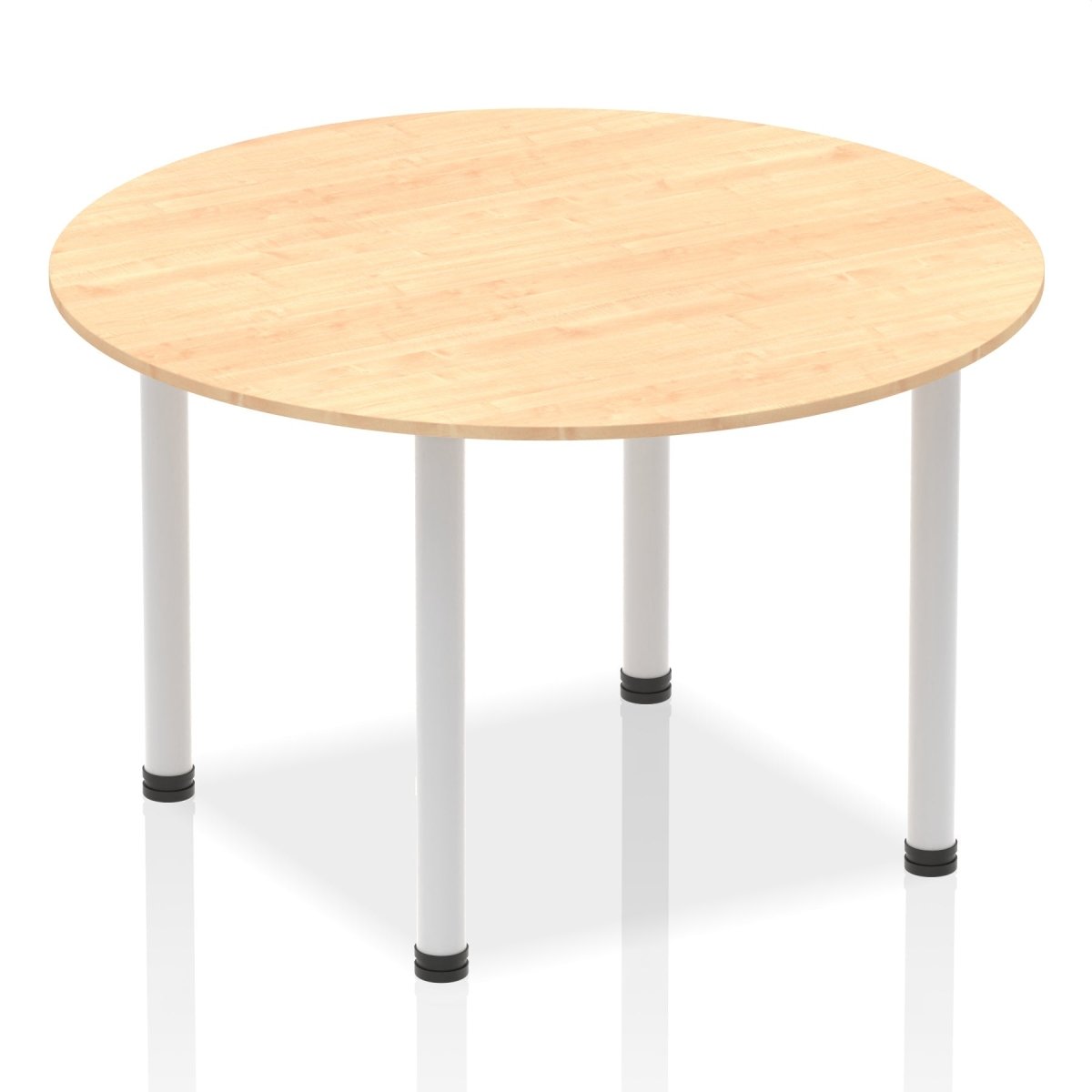 Office furniture impulse-round-table-with-post-leg Dynamic  Oak Desk Colour 120 Wide