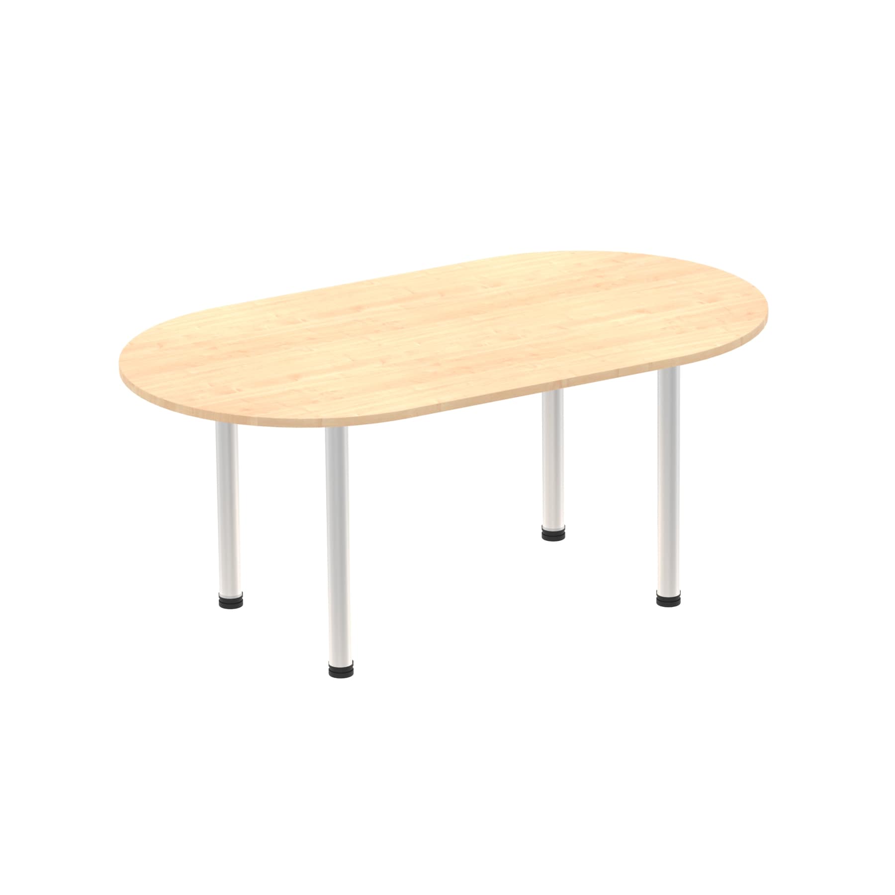 Office furniture impulse-boardroom-table-with-post-leg Dynamic  Walnut 180 Wide  Black