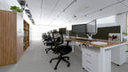 Office furniture impulse-straight-screen-400mm-high Dynamic  Colour Blue 100Wide