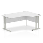 Office furniture impulse-160mm-right-crescent-desk-cantilever-leg Dynamic  Silver Colour White 