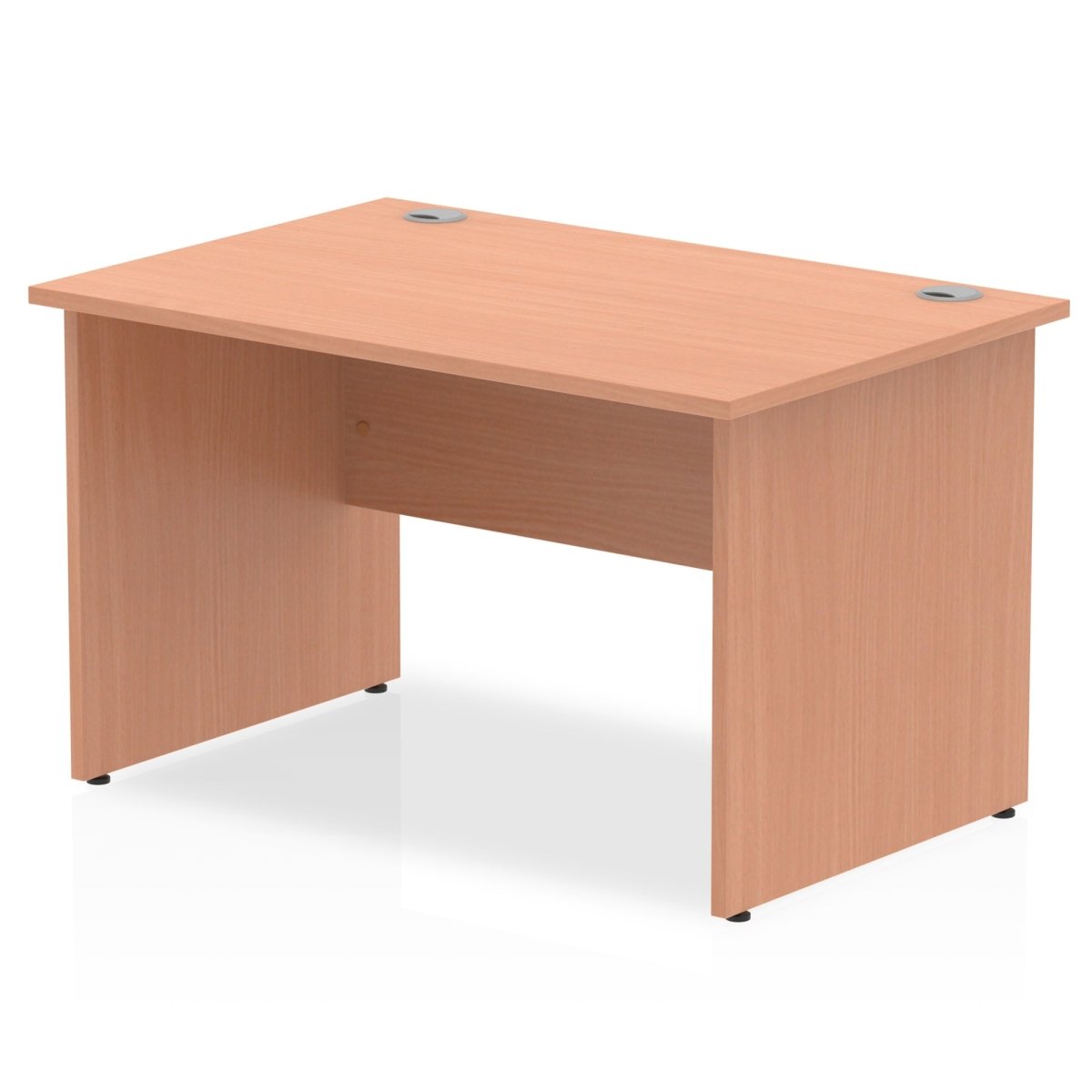 Office Desk Impulse 120cm Straight Desk Panel End Leg Beech Colour Beech 