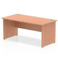 Office Desk Impulse 160cm Straight Desk Panel End Leg Beech Colour Beech 