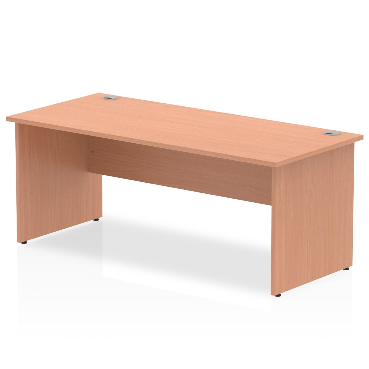 Office Desk Impulse 180cm Straight Desk Panel End Leg Beech Colour Beech 
