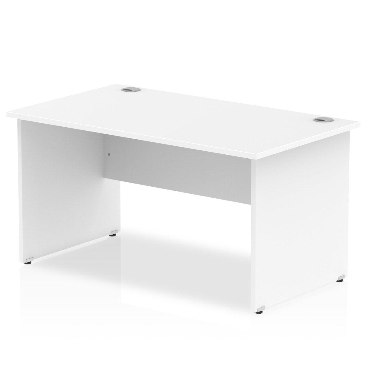 Office furniture impulse-140mm-straight-desk-panel-end-leg Dynamic  White Colour Walnut 