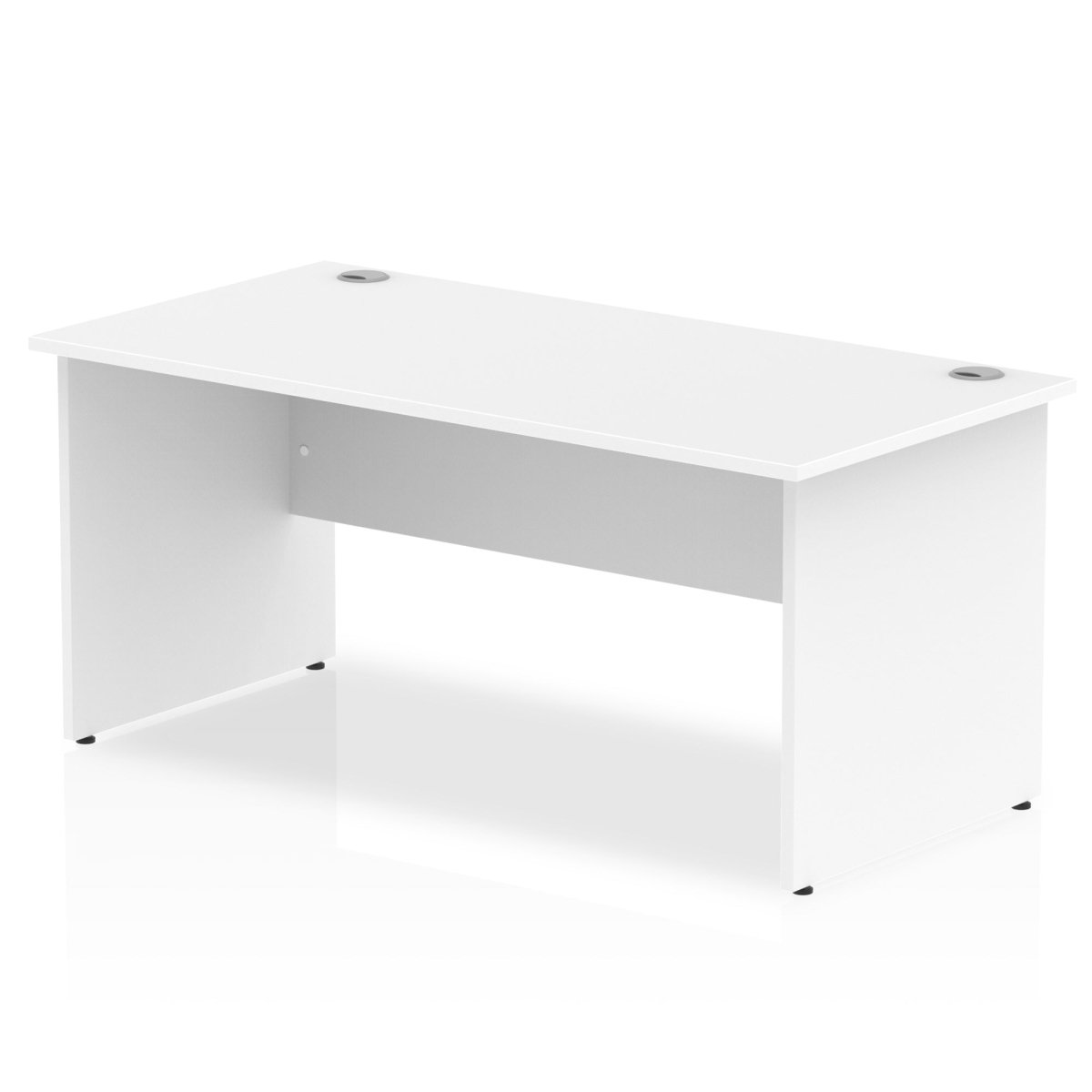 Office furniture impulse-160mm-straight-desk-panel-end-leg Dynamic  White Colour Walnut 